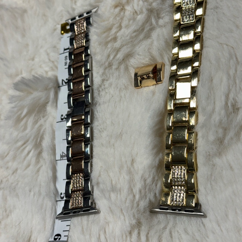 Gold and Silver & Rose Gold and Silver Metal Apple Watch Bands 38mm